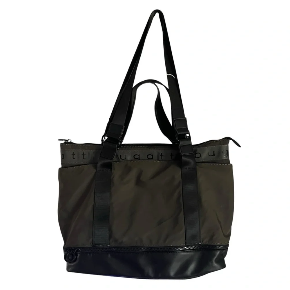 NWT Bugatti Green and Black Duffel Bag with Sturdy Design